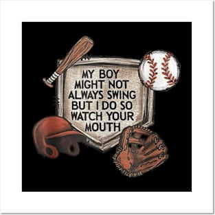 Baseball Grandma Thats My Grandson Out There Posters and Art